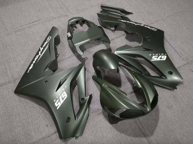 2009-2012 Matte Green White Triumph Daytona 675 Motorcycle Fairing