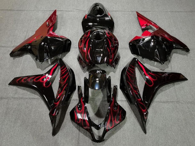 2009-2012 Red Flame Honda CBR600RR Motorcycle Fairing 2009-2012 Red Flame Honda CBR600RR Motorcycle Fairing
