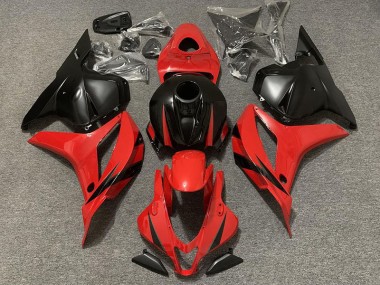 2009-2012 Red and Matte Black Honda CBR600RR Motorcycle Fairing