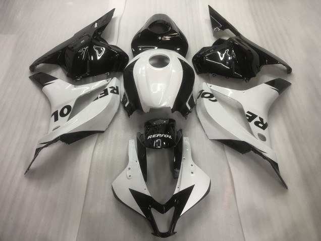 2009-2012 White / Black Repsol Plain Honda CBR600RR Motorcycle Fairing 2009-2012 White / Black Repsol Plain Honda CBR600RR Motorcycle Fairing