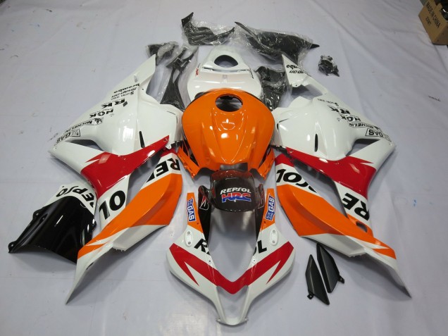 2009-2012 White Repsol Honda CBR600RR Motorcycle Fairing 2009-2012 White Repsol Honda CBR600RR Motorcycle Fairing
