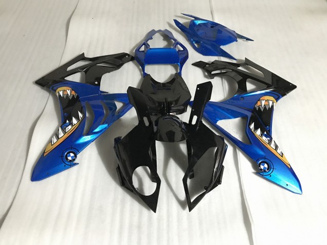 2009-2014 Alien Blue and White BMW S1000RR Motorcycle Fairing 2009-2014 Alien Blue and White BMW S1000RR Motorcycle Fairing