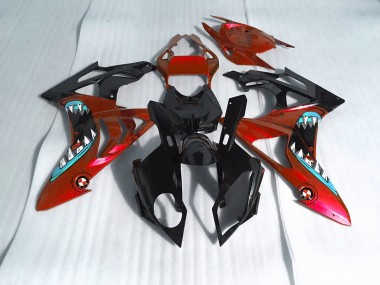 2009-2014 Alien Blue and White BMW S1000RR Motorcycle Fairing