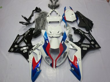 2009-2014 Alien Blue and White BMW S1000RR Motorcycle Fairing
