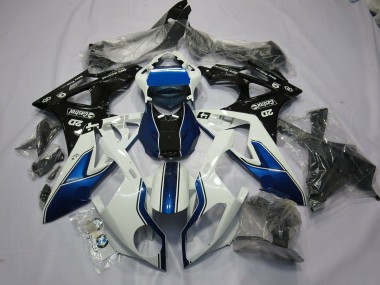 2009-2014 Alien Blue and White BMW S1000RR Motorcycle Fairing