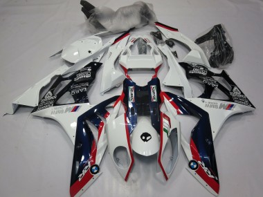 2009-2014 Alien Blue and White BMW S1000RR Motorcycle Fairing