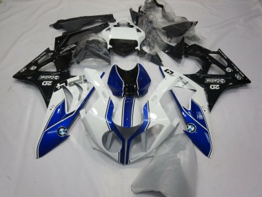 2009-2014 Alien Blue and White BMW S1000RR Motorcycle Fairing