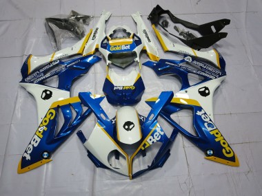 2009-2014 Alien Blue and White BMW S1000RR Motorcycle Fairing