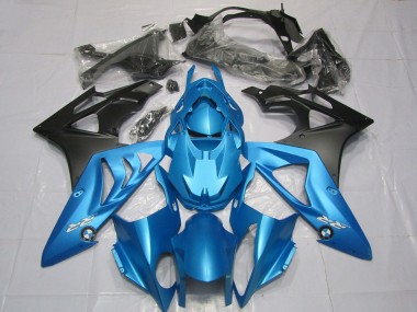 2009-2014 Alien Blue and White BMW S1000RR Motorcycle Fairing
