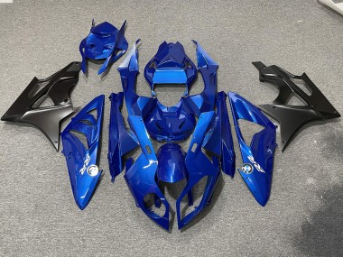 2009-2014 Alien Blue and White BMW S1000RR Motorcycle Fairing