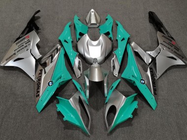 2009-2014 Alien Blue and White BMW S1000RR Motorcycle Fairing