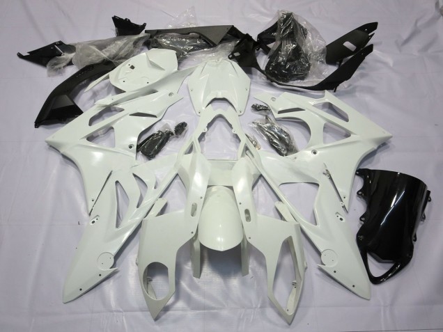 2009-2014 Alien Blue and White BMW S1000RR Motorcycle Fairing