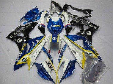 2009-2014 Alien Blue and White BMW S1000RR Motorcycle Fairing