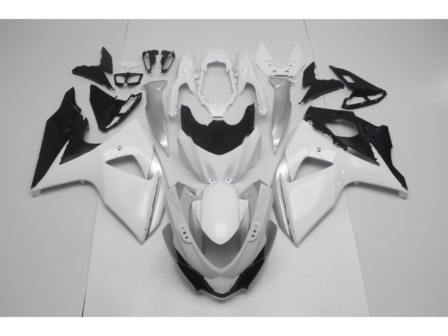 2009-2016 Gloss White and Silver Suzuki GSXR 1000 Motorcycle Fairing 2009-2016 Gloss White and Silver Suzuki GSXR 1000 Motorcycle Fairing
