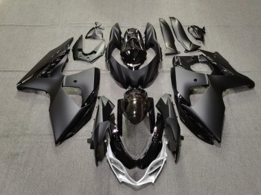 2009-2016 Plain Matte and Gloss Black Suzuki GSXR 1000 Motorcycle Fairing