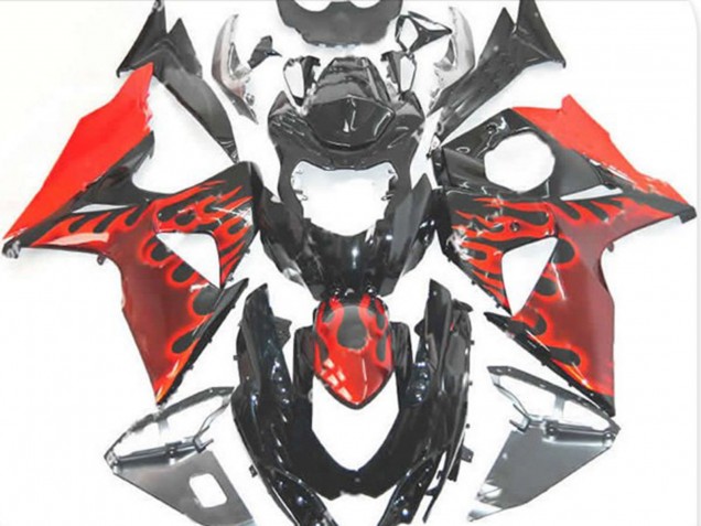 2009-2016 Red Flame Suzuki GSXR 1000 Motorcycle Fairing 2009-2016 Red Flame Suzuki GSXR 1000 Motorcycle Fairing