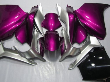 2010-2013 Deep Pink and Silver Honda VFR1200 Motorcycle Fairing