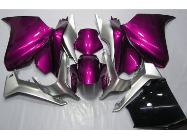 2010-2013 Deep Pink and Silver Honda VFR1200 Motorcycle Fairing