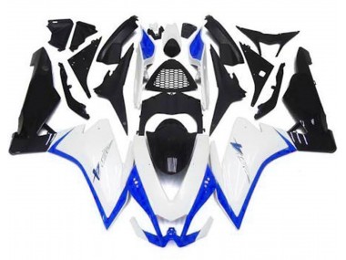 2010-2015 Gloss White & Blue Aprilia RSV4 1000 Motorcycle Fairing