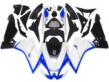 2010-2015 Gloss White & Blue Aprilia RSV4 1000 Motorcycle Fairing