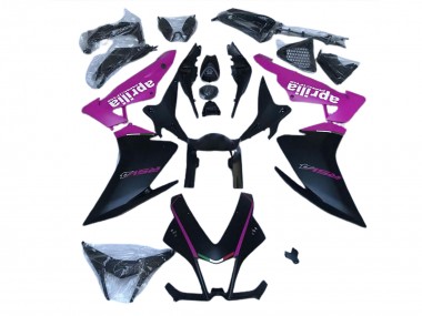 2010-2015 Matte Black & Pink Aprilia RSV4 1000 Motorcycle Fairing