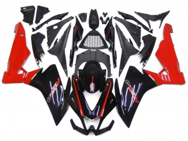 2010-2015 Red and Black Aprilia RSV4 1000 Motorcycle Fairing