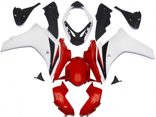 2011-2012 Red and White Gloss Honda CBR600F Motorcycle Fairing 2011-2012 Red and White Gloss Honda CBR600F Motorcycle Fairing