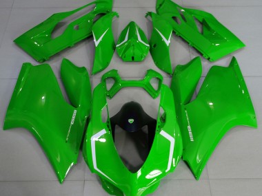2011-2014 Gloss Green & White Ducati Ducati 1199 Motorcycle Fairing