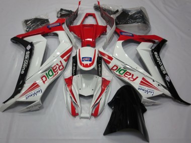 2011-2015 Red White Black Ra Kawasaki ZX10R Motorcycle Fairing