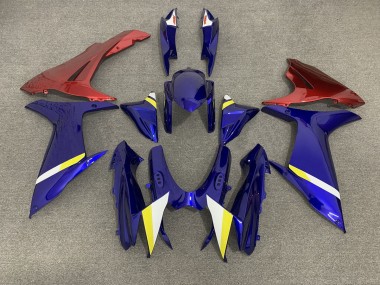2011-2024 Blue with Red Lowers Suzuki GSXR 600-750 Motorcycle Fairing