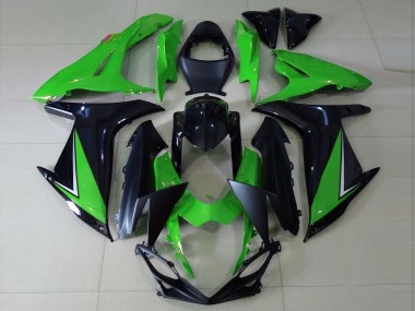 2011-2024 Gloss Green and Black Suzuki GSXR 600-750 Motorcycle Fairing