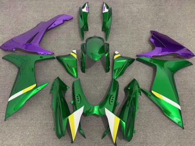 2011-2024 Gloss Green and Purple Suzuki GSXR 600-750 Motorcycle Fairing