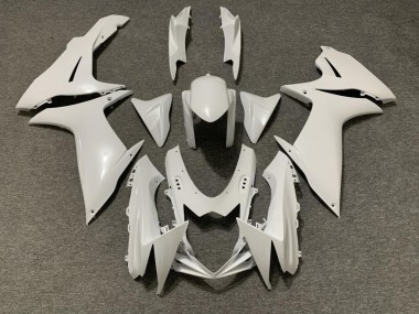 2011-2024 Pearl White Suzuki GSXR 600-750 Motorcycle Fairing