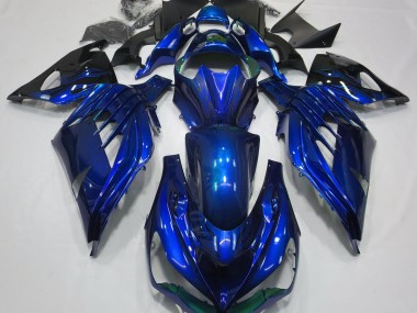 2012-2021 Ocean Blue Gloss Kawasaki ZX14R Motorcycle Fairing