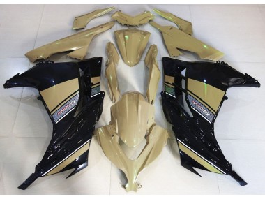 2013-2018 Desert Tan and Black Kawasaki Ninja 300 Motorcycle Fairing
