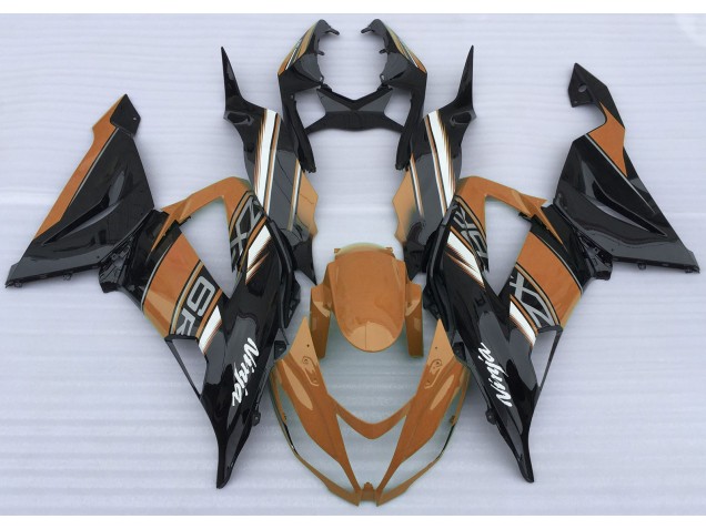 2013-2018 Gloss Orange and Black Kawasaki ZX6R Motorcycle Fairing 2013-2018 Gloss Orange and Black Kawasaki ZX6R Motorcycle Fairing