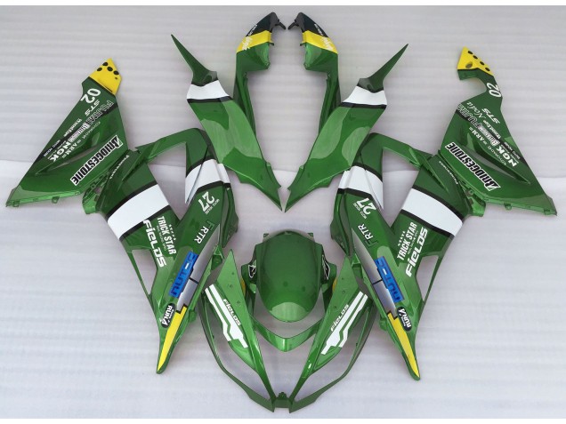 2013-2018 Green Logo Style Kawasaki ZX6R Motorcycle Fairing 2013-2018 Green Logo Style Kawasaki ZX6R Motorcycle Fairing