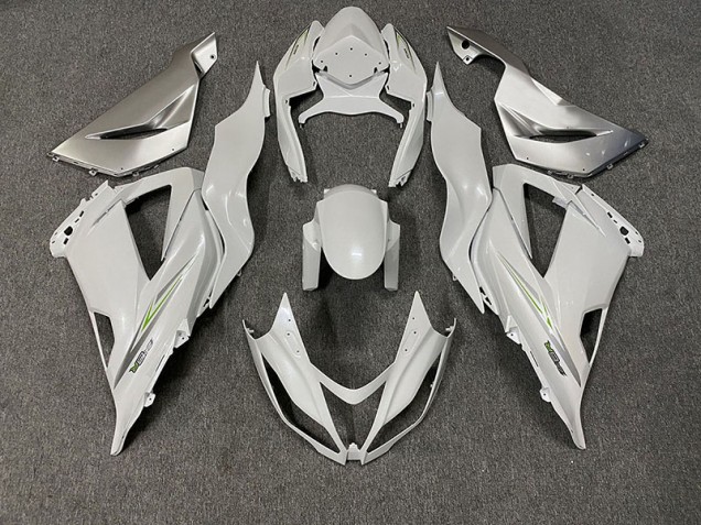 2013-2018 Pearl White Kawasaki ZX6R Motorcycle Fairing 2013-2018 Pearl White Kawasaki ZX6R Motorcycle Fairing