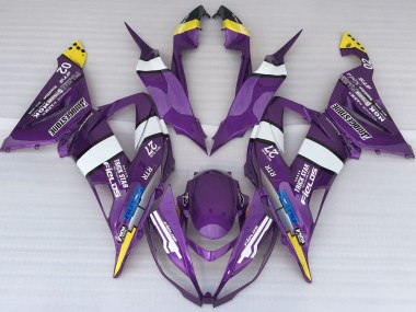 2013-2018 Purple Logo Style Kawasaki ZX6R Motorcycle Fairing