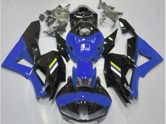 2013-2023 Gloss Blue and Black Fade Honda CBR600RR Motorcycle Fairing 2013-2023 Gloss Blue and Black Fade Honda CBR600RR Motorcycle Fairing