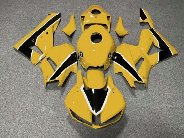 2013-2023 Gloss Yellow and Black Honda CBR600RR Motorcycle Fairing