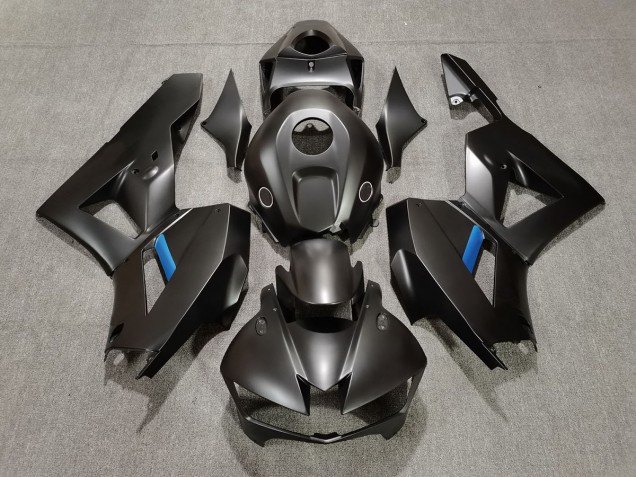 2013-2023 Matte Black w Blue Honda CBR600RR Motorcycle Fairing