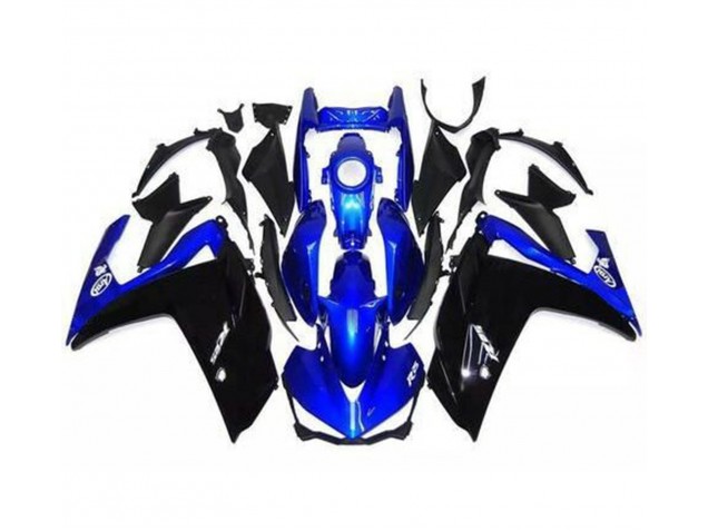 2015-2018 Gloss Black and Blue Yamaha R3 Motorcycle Fairing 2015-2018 Gloss Black and Blue Yamaha R3 Motorcycle Fairing