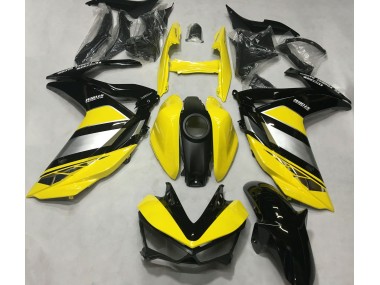 2015-2018 Yellow and Gloss Black Yamaha R3 Motorcycle Fairing