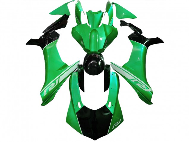 2015-2019 Lizard Green and Black Yamaha R1 Motorcycle Fairing