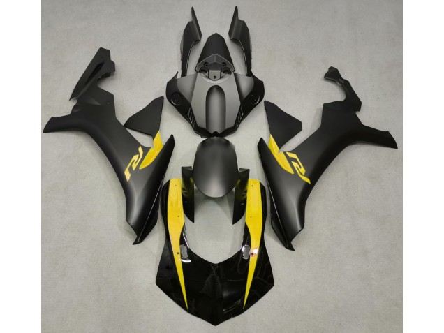2015-2019 Matte Black & Yellow Yamaha R1 Motorcycle Fairing 2015-2019 Matte Black & Yellow Yamaha R1 Motorcycle Fairing