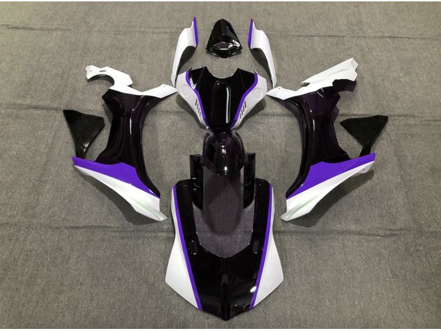 2015-2019 Purple Black and White Yamaha R1 Motorcycle Fairing