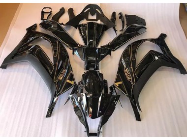 2016-2019 Black and Gold Kawasaki ZX10R Motorcycle Fairing