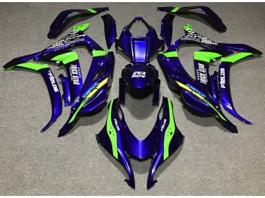 2016-2019 Deep Blue Trickstar Kawasaki ZX10R Motorcycle Fairing