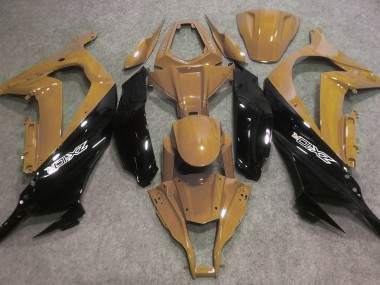 2016-2019 Desert Tan and Black Kawasaki ZX10R Motorcycle Fairing